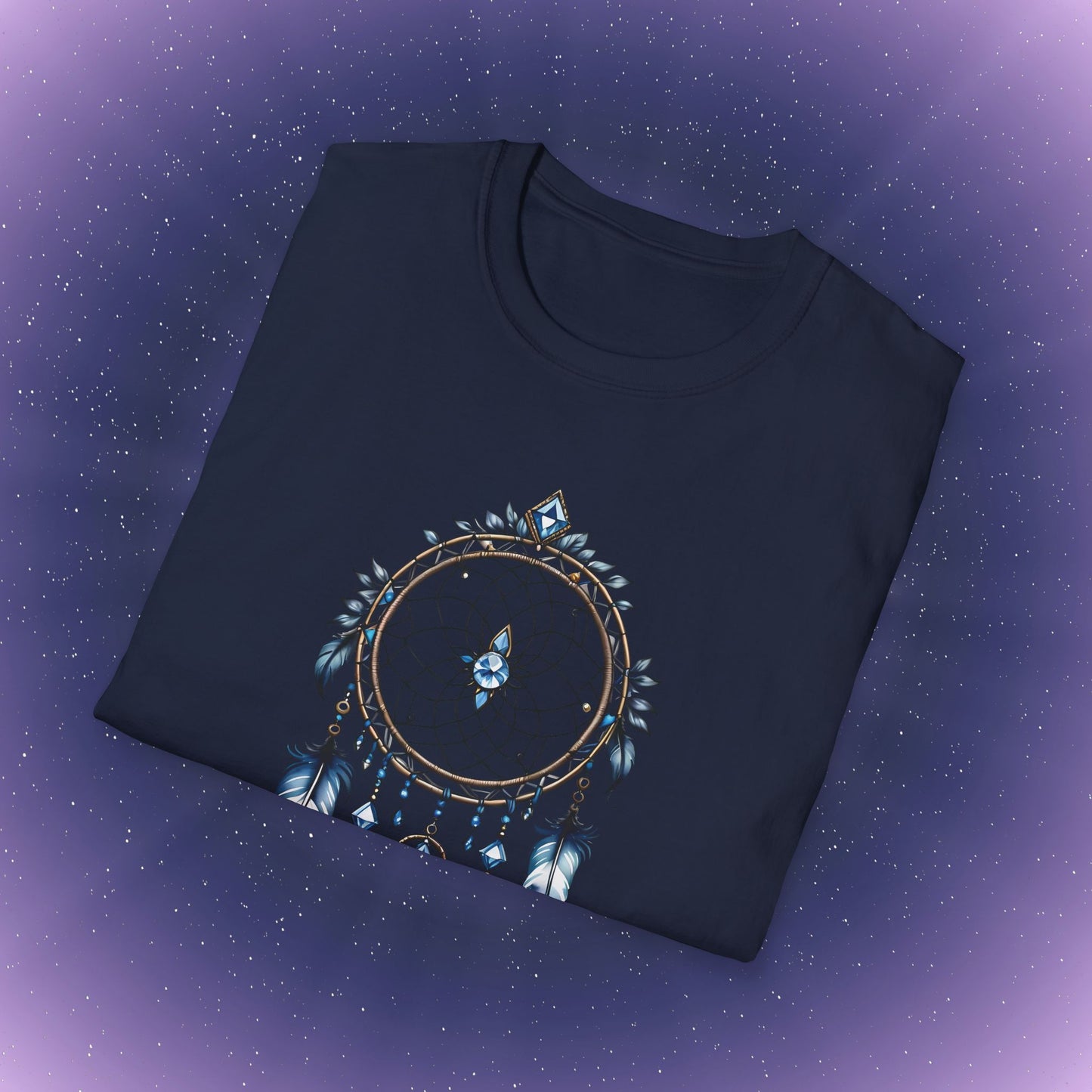 Camiseta con atrapasueños de piedra natal de diamante de Aries