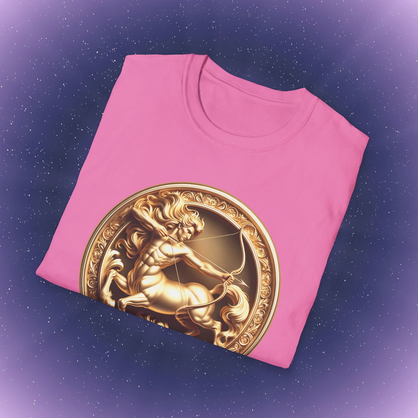 Sagittarius Gold Zodiac Sign T-Shirt