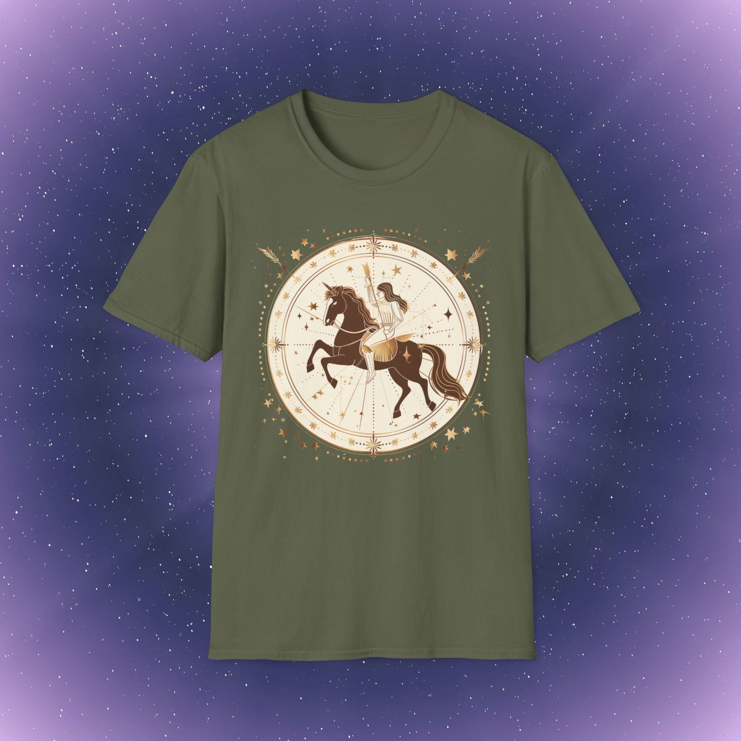 Camiseta bohemia del signo zodiacal Sagitario