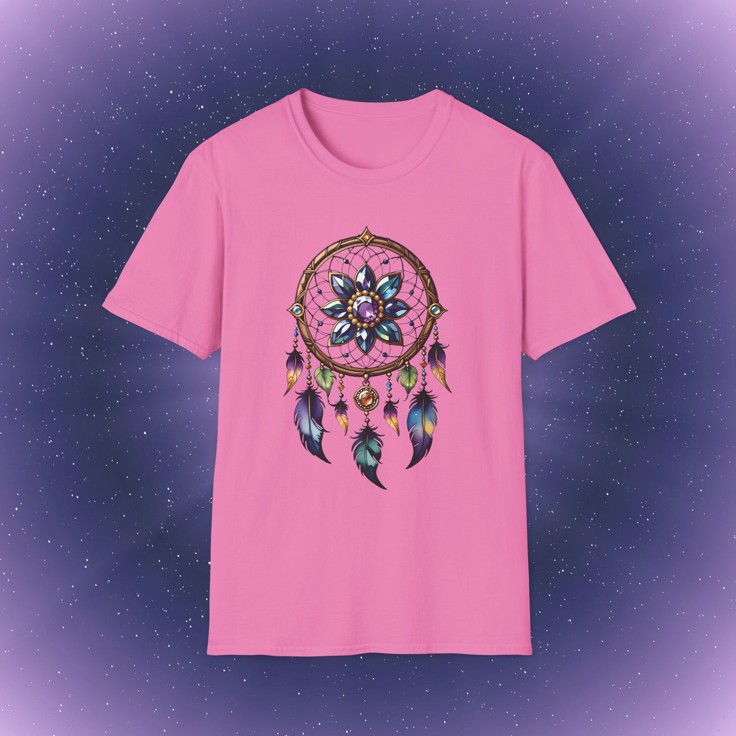 Camiseta con atrapasueños de piedra natal de alejandrita de Géminis