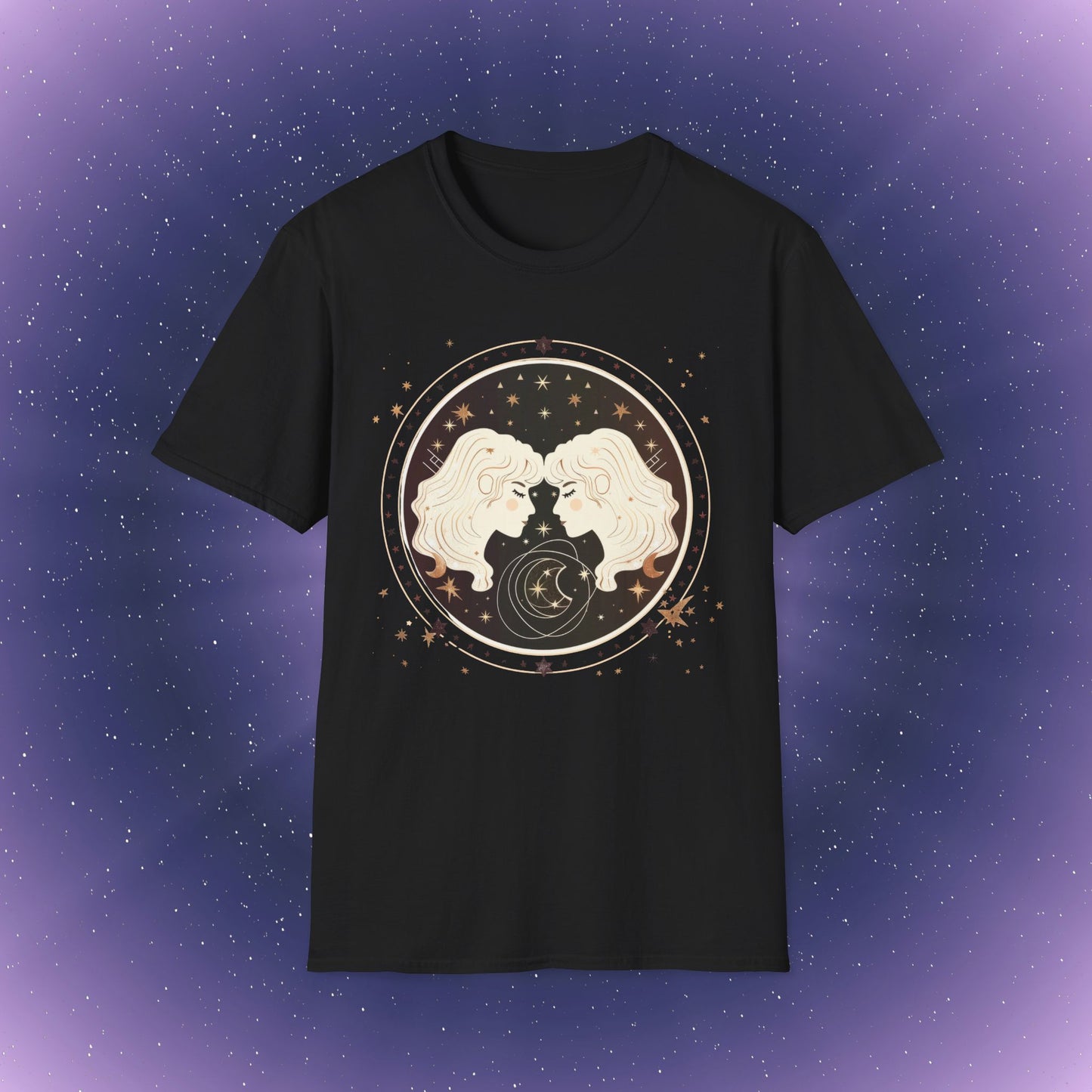 Camiseta bohemia del signo zodiacal Géminis