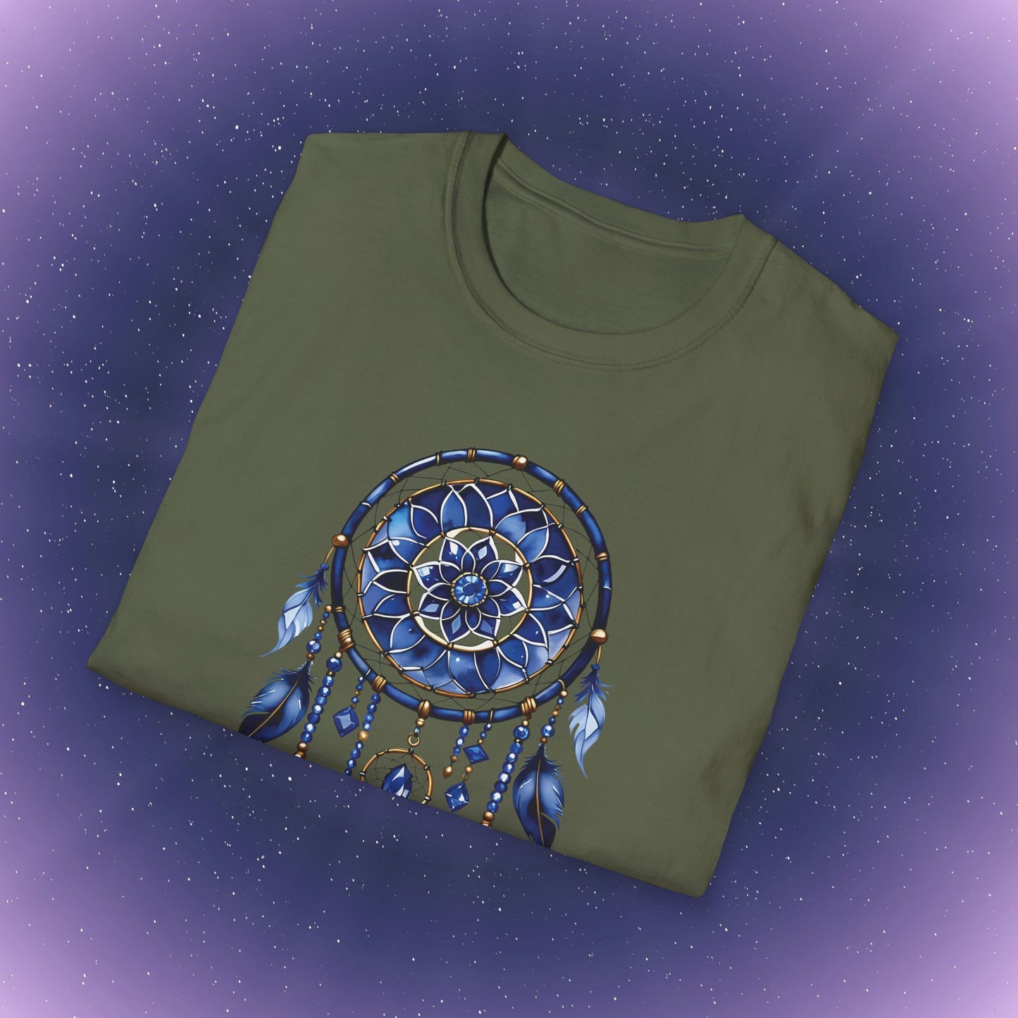 Camiseta atrapasueños con zafiro de Virgo