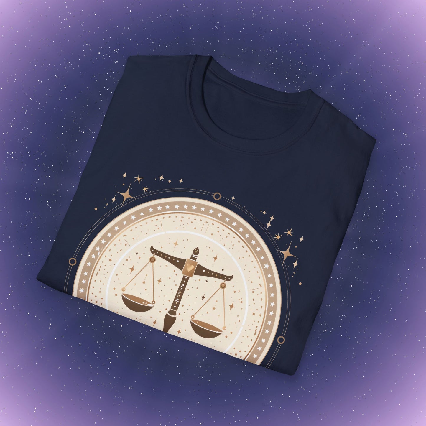 Camiseta bohemia del signo zodiacal Libra