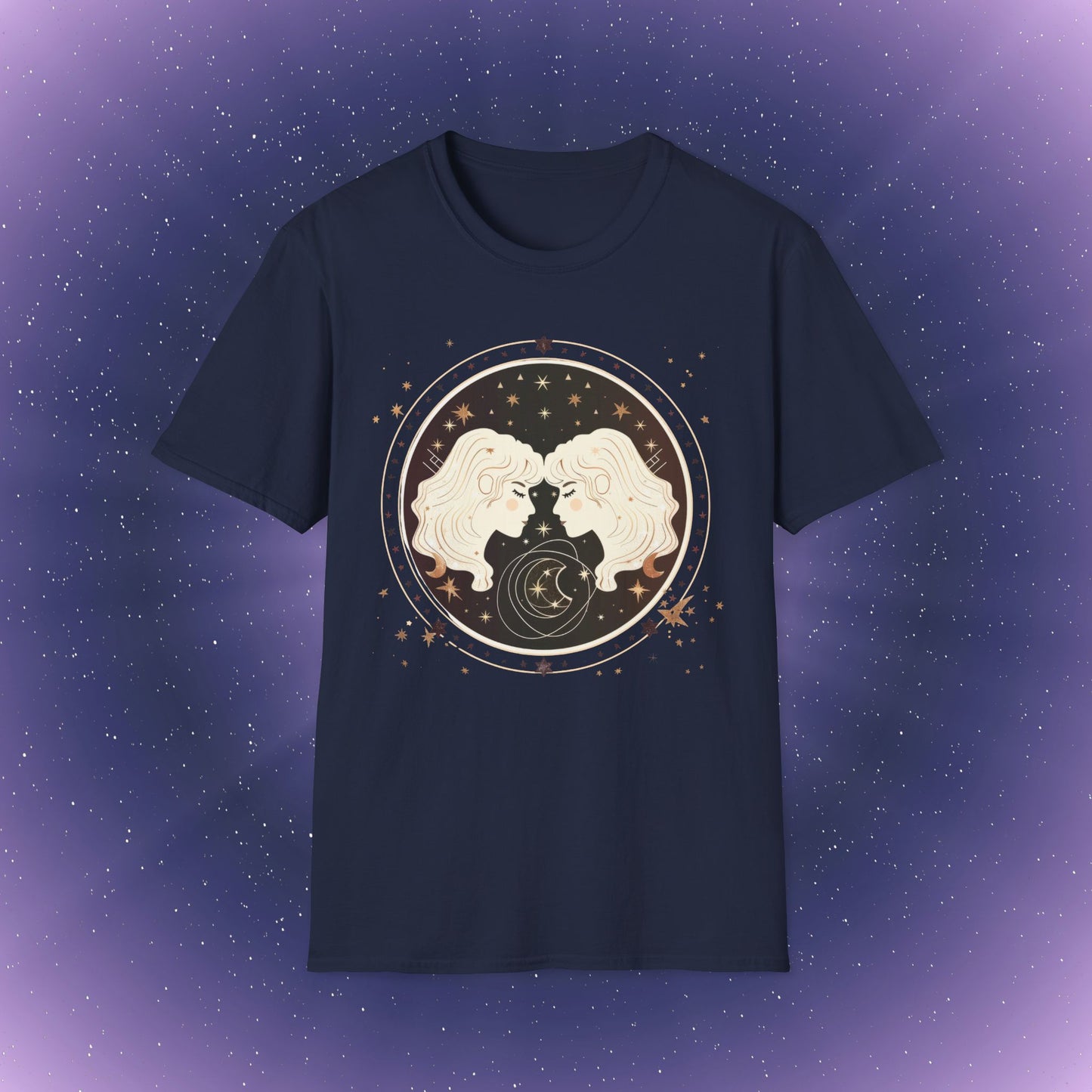 Camiseta bohemia del signo zodiacal Géminis
