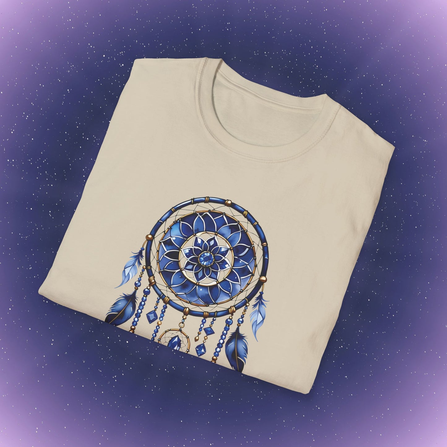 Camiseta atrapasueños con zafiro de Virgo