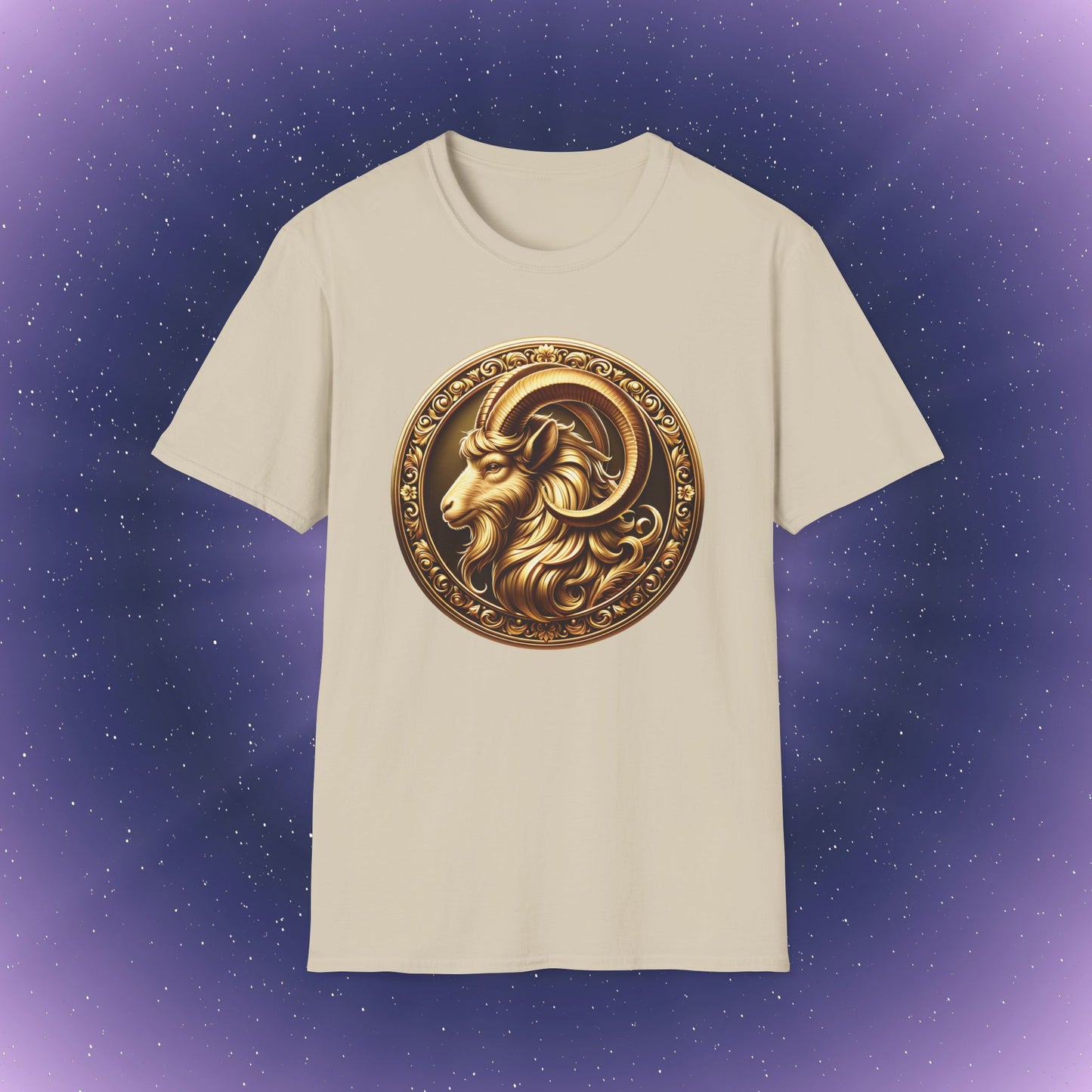 Capricorn Gold Zodiac Sign T-Shirt
