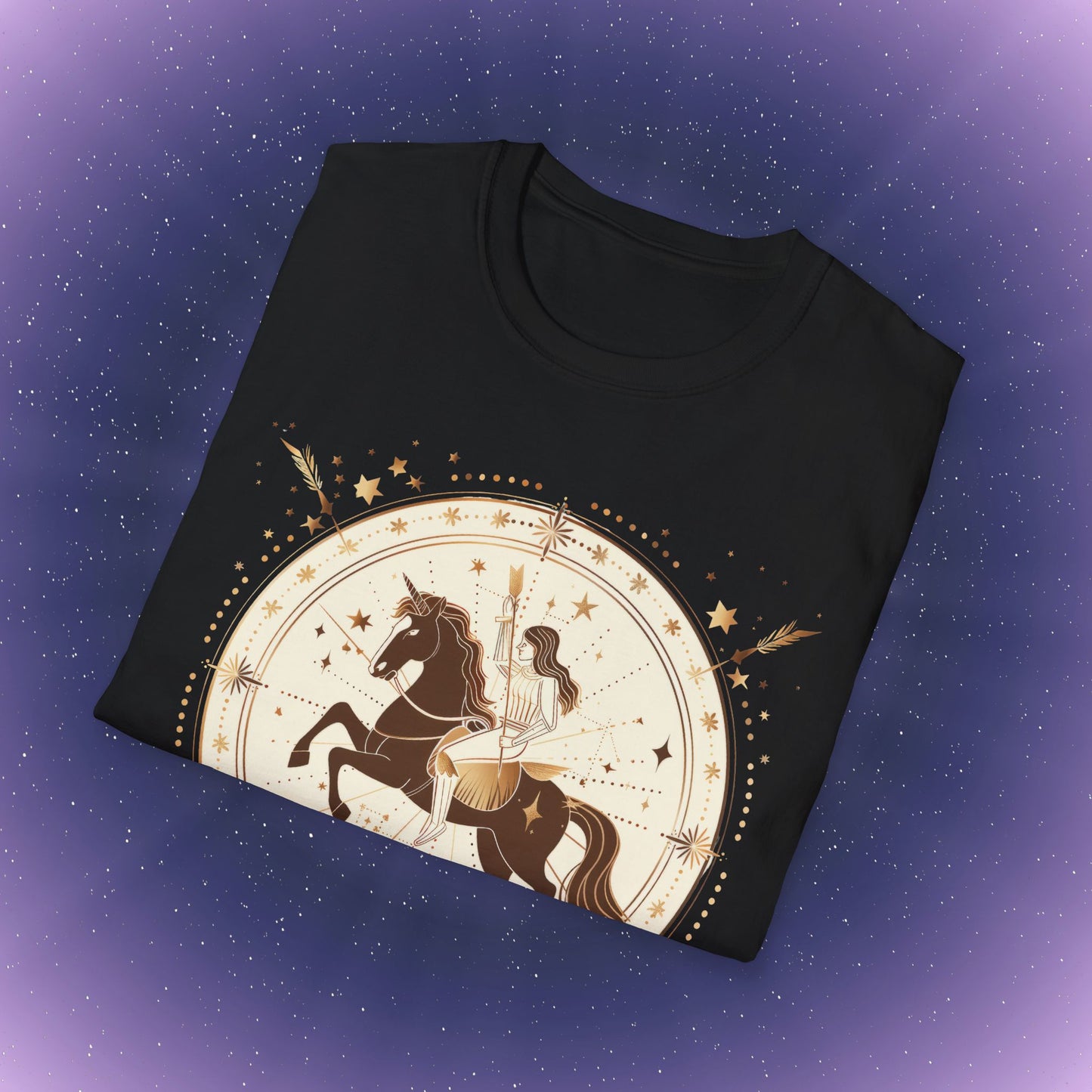 Camiseta bohemia del signo zodiacal Sagitario