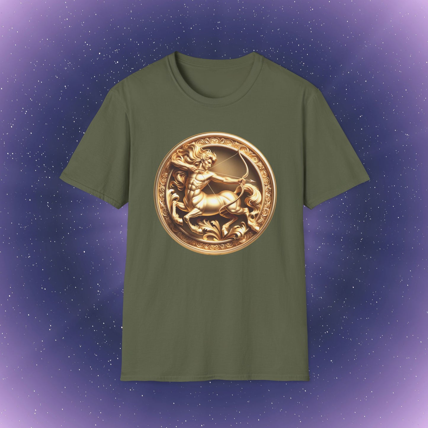 Sagittarius Gold Zodiac Sign T-Shirt