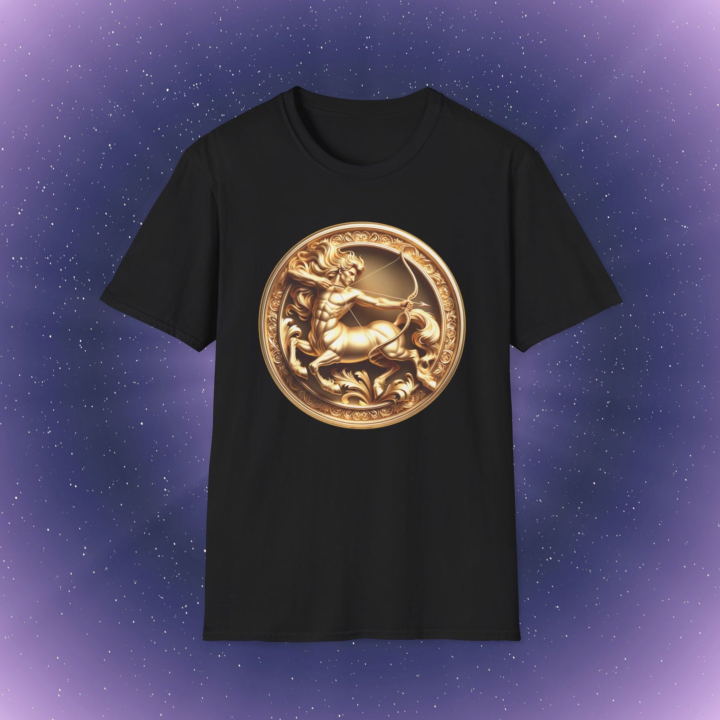 Sagittarius Gold Zodiac Sign T-Shirt
