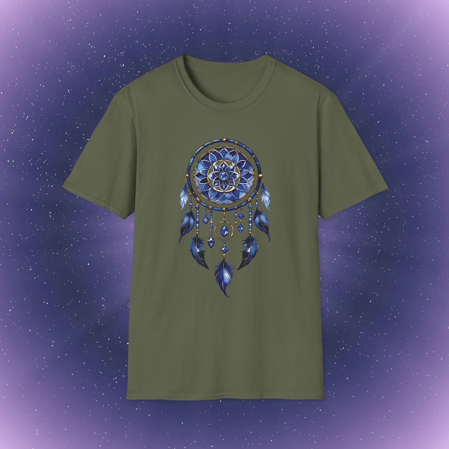 Camiseta atrapasueños con zafiro de Virgo