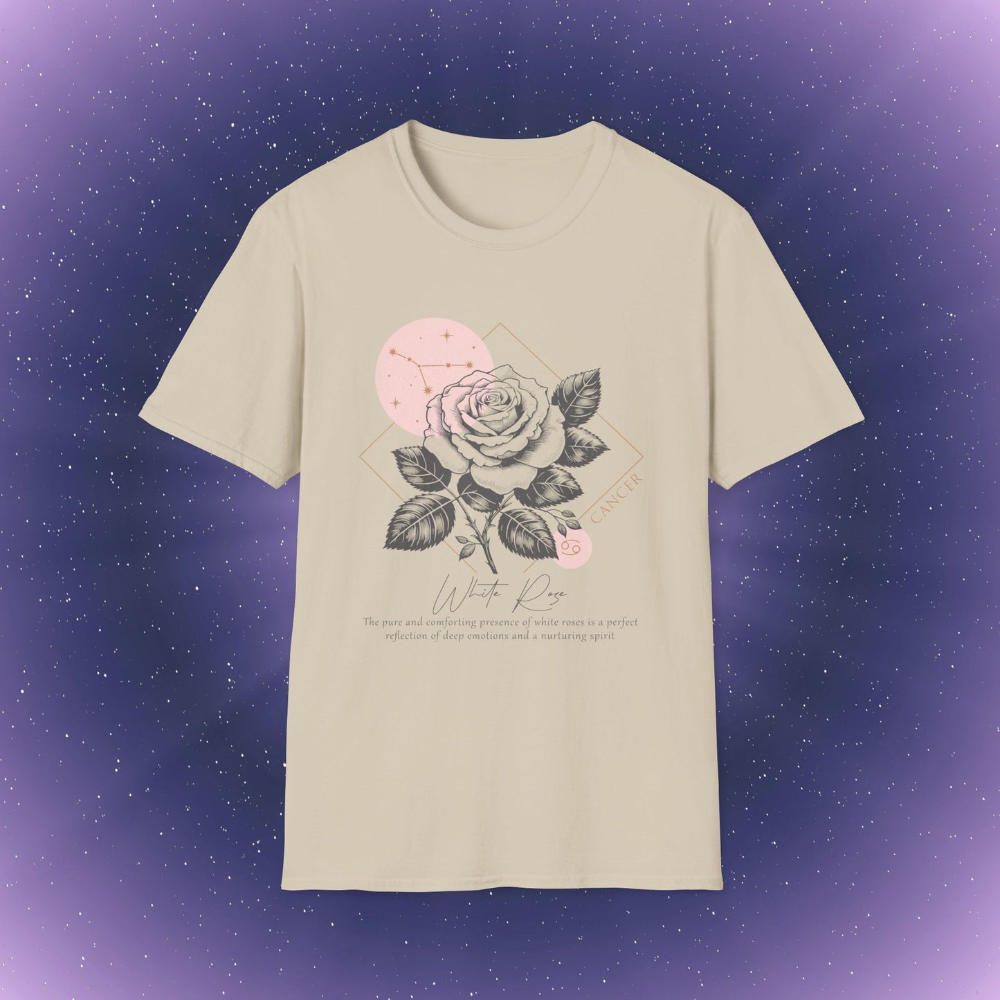 Camiseta con la flor de nacimiento del signo zodiacal Cáncer