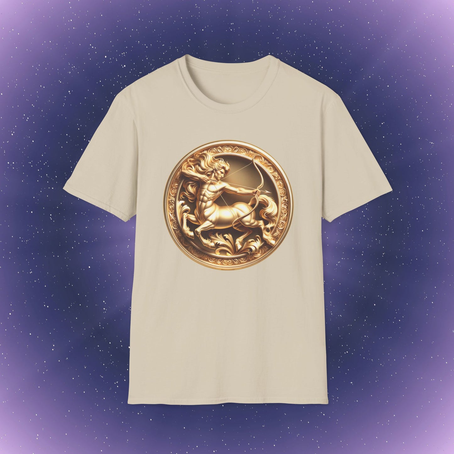Sagittarius Gold Zodiac Sign T-Shirt