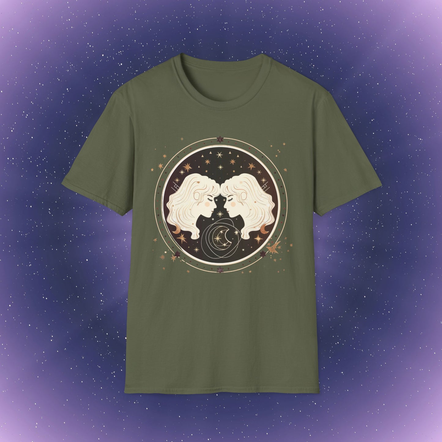 Camiseta bohemia del signo zodiacal Géminis