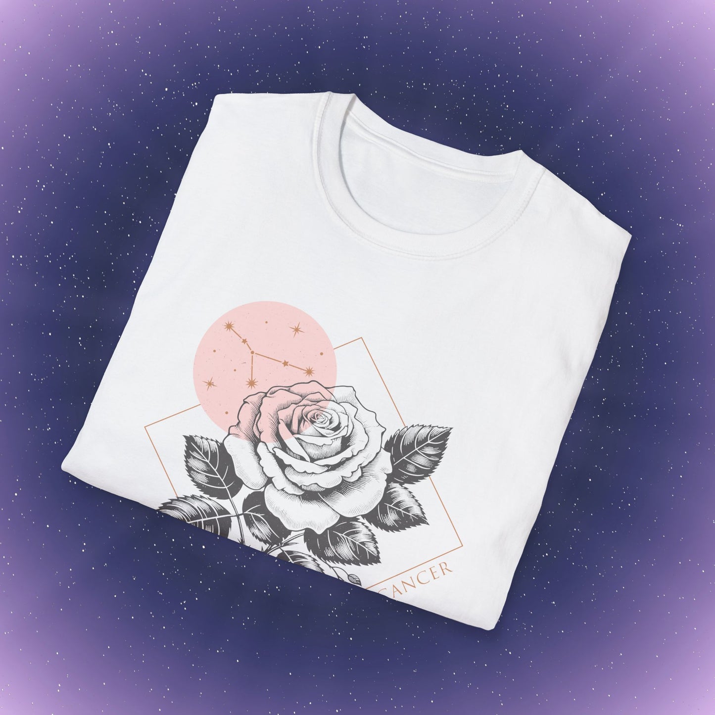 Camiseta con la flor de nacimiento del signo zodiacal Cáncer