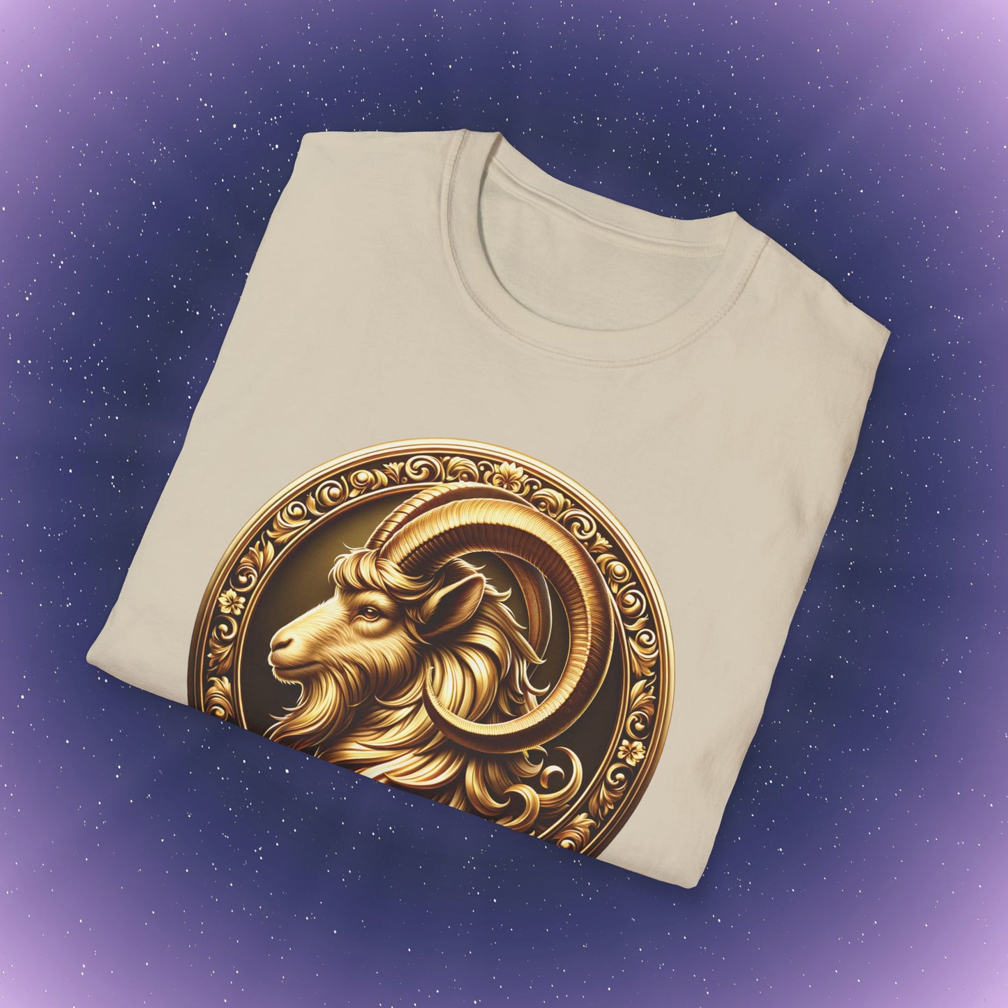 Capricorn Gold Zodiac Sign T-Shirt