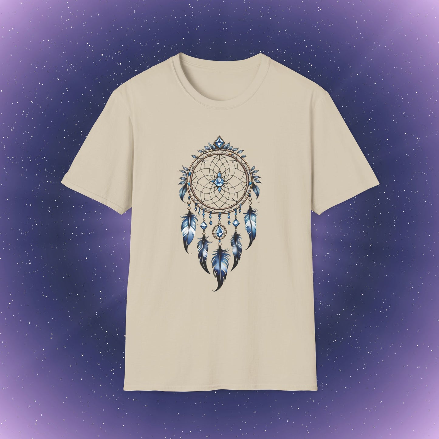 Camiseta con atrapasueños de piedra natal de diamante de Aries