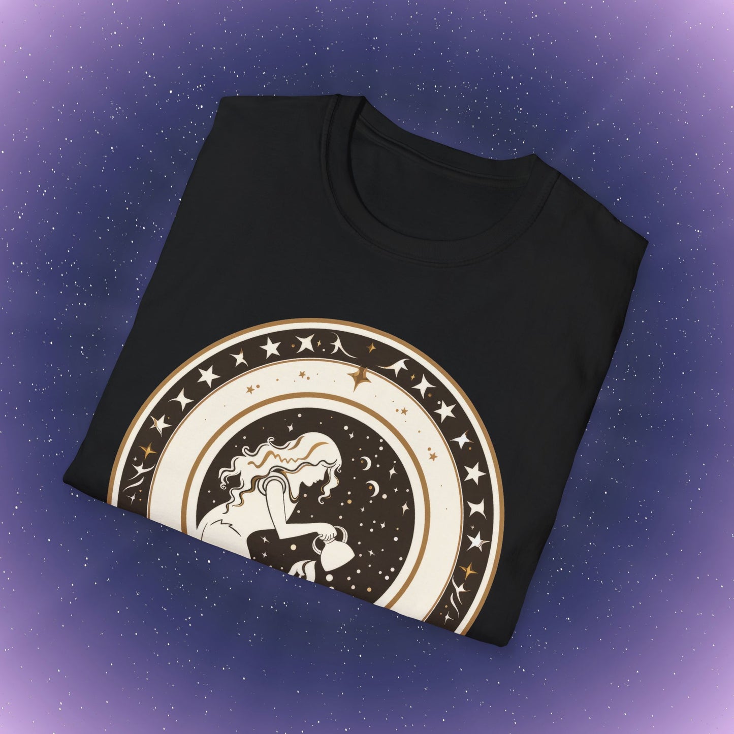 Camiseta bohemia del signo zodiacal Acuario
