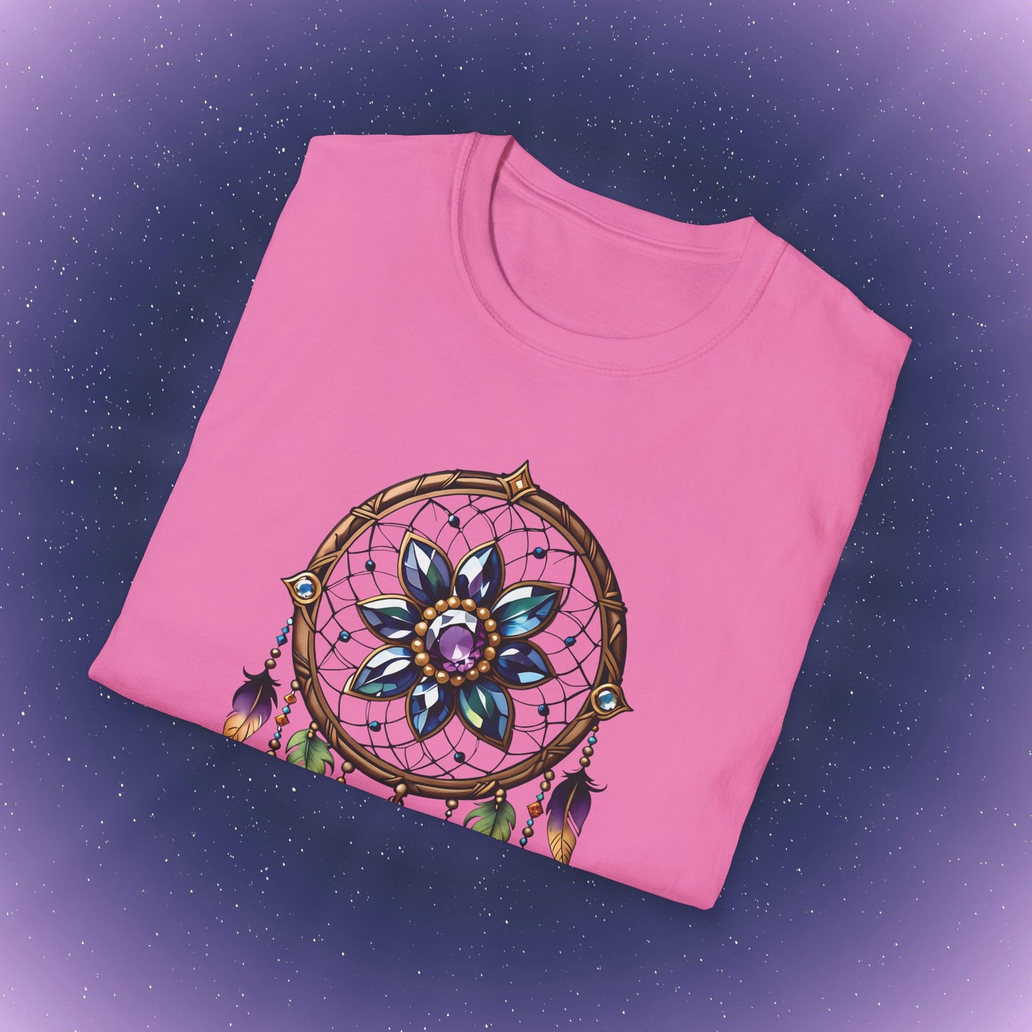 Camiseta con atrapasueños de piedra natal de alejandrita de Géminis