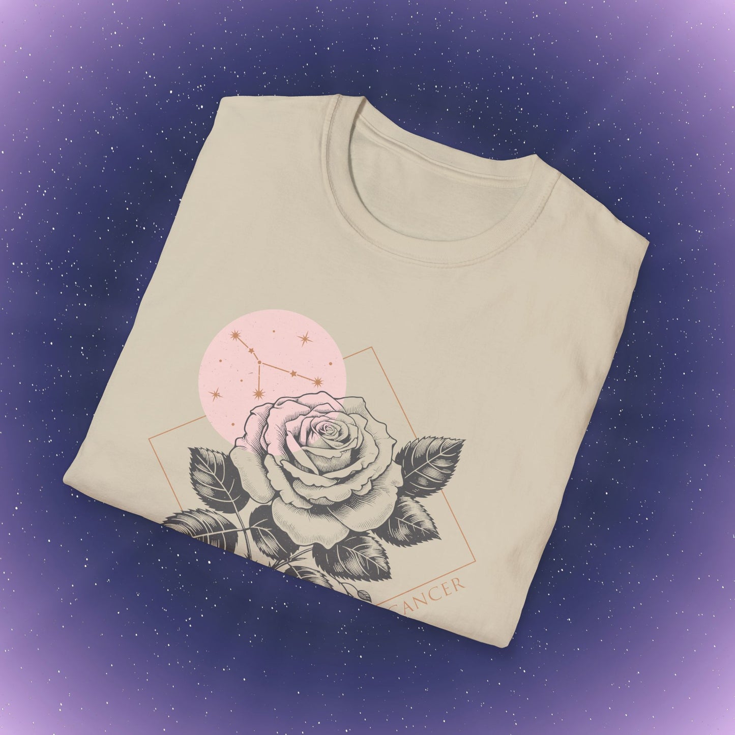 Camiseta con la flor de nacimiento del signo zodiacal Cáncer