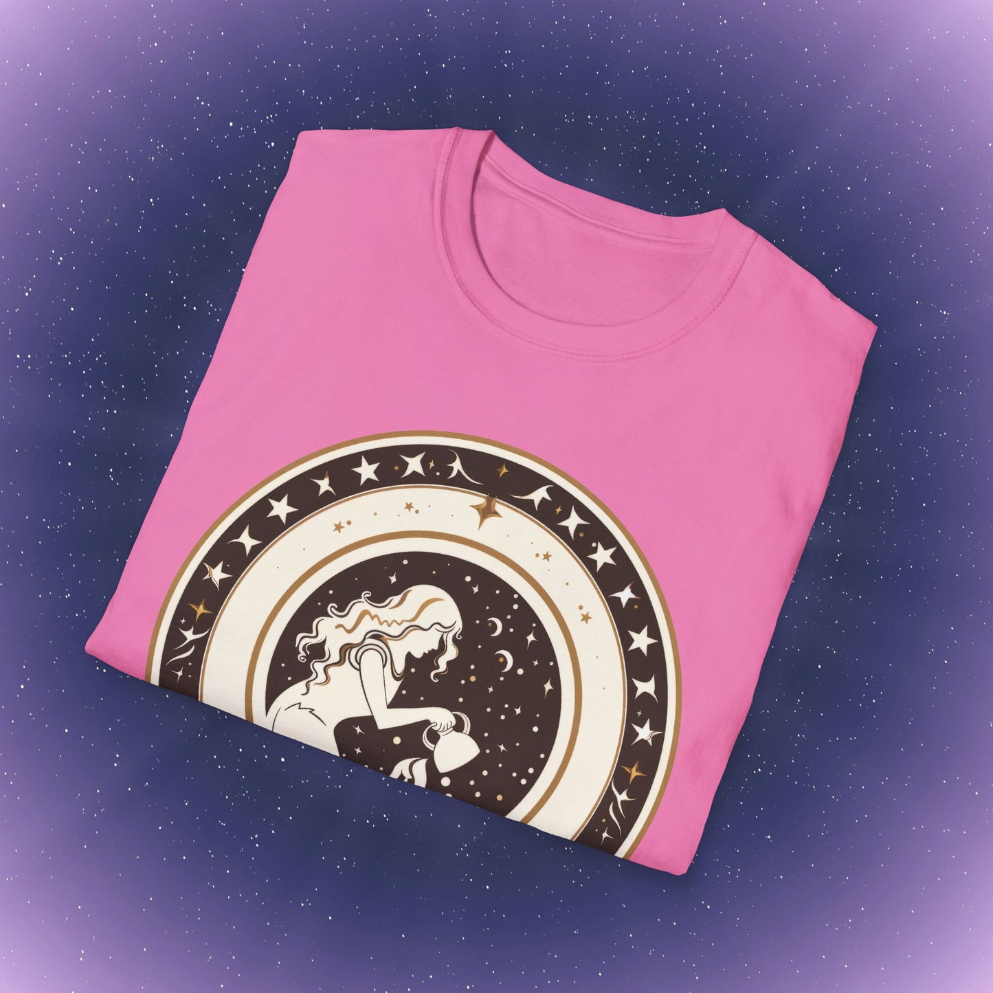 Camiseta bohemia del signo zodiacal Acuario