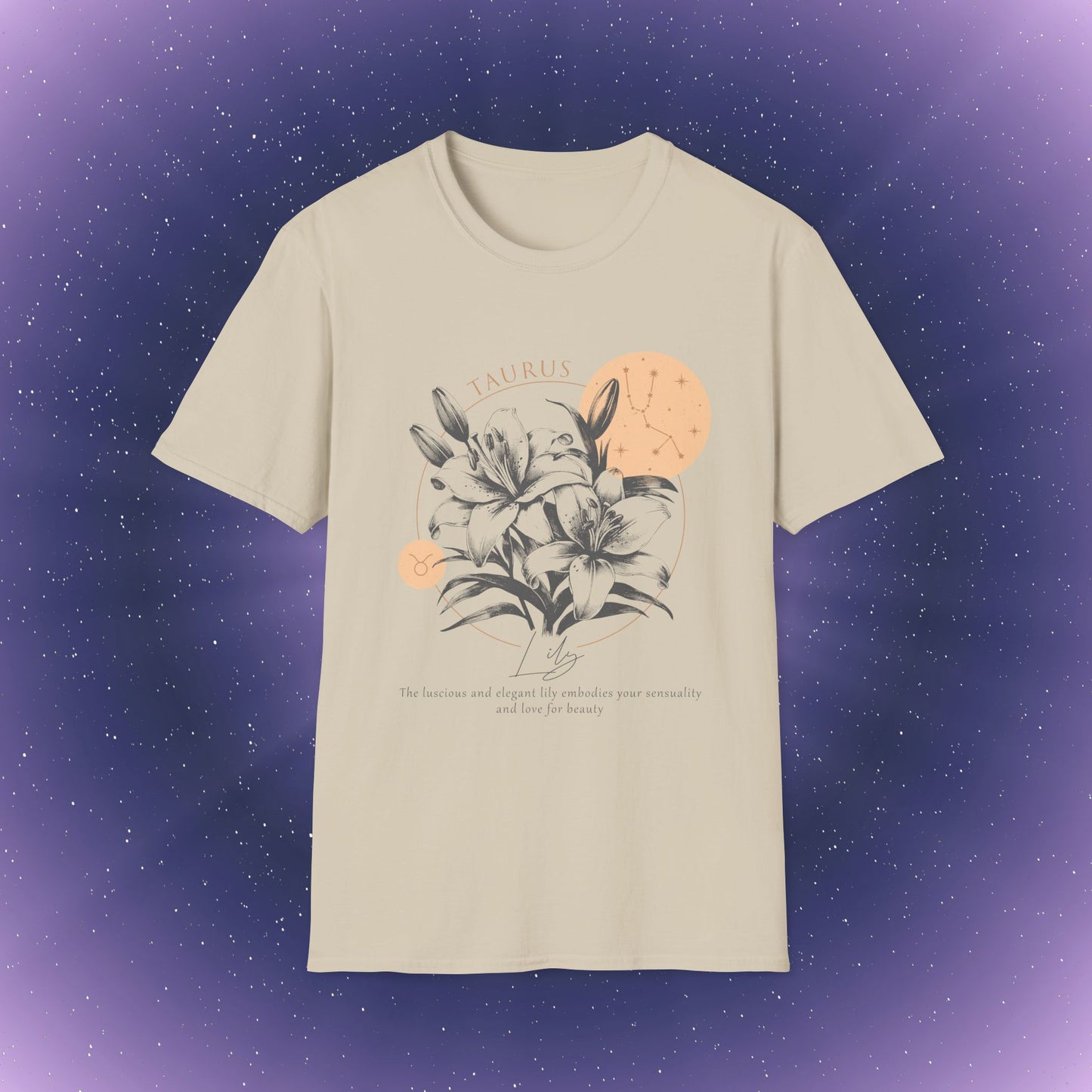 Camiseta con la flor de nacimiento del zodiaco Tauro