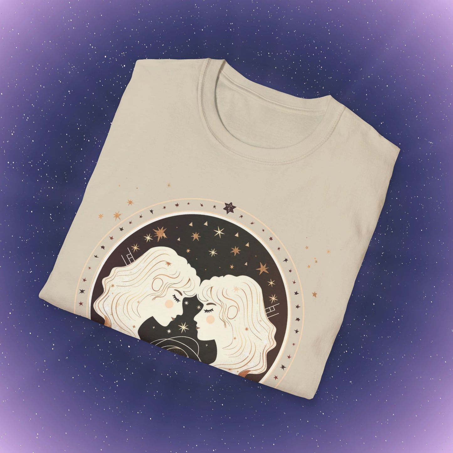 Camiseta bohemia del signo zodiacal Géminis