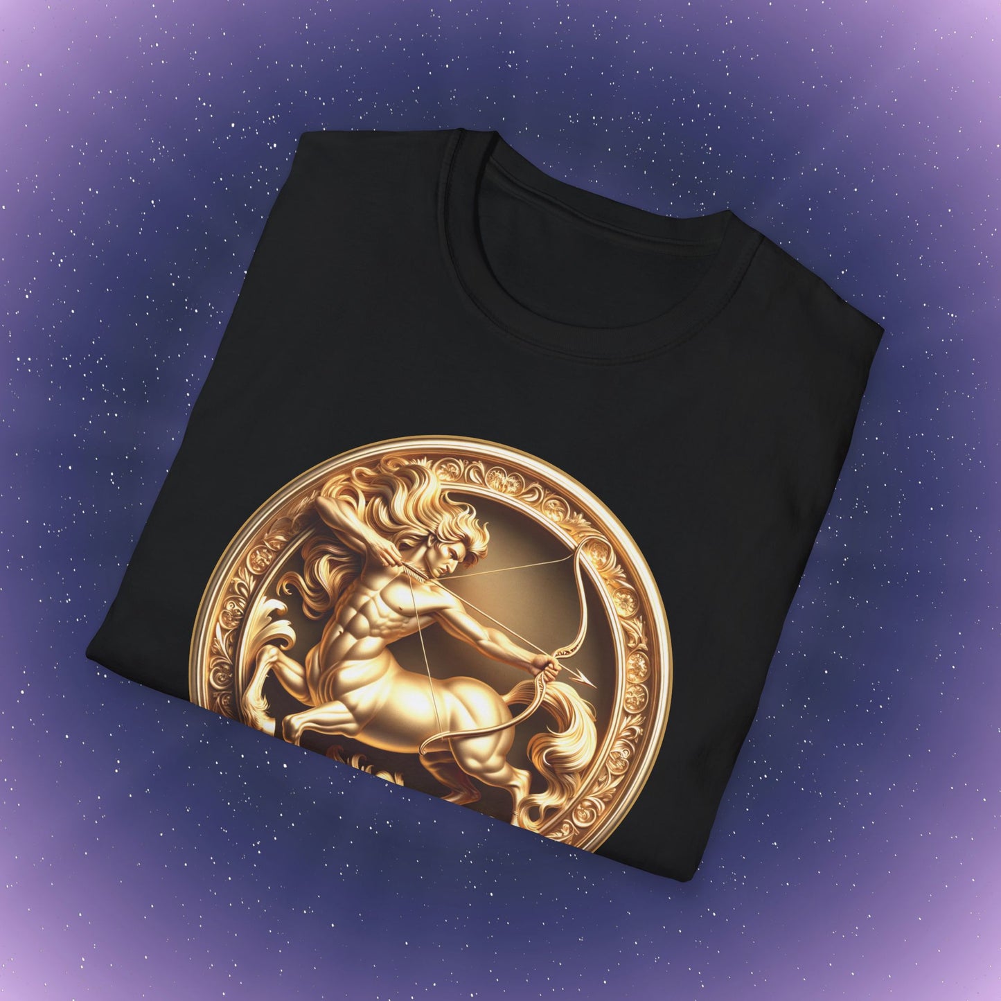Sagittarius Gold Zodiac Sign T-Shirt