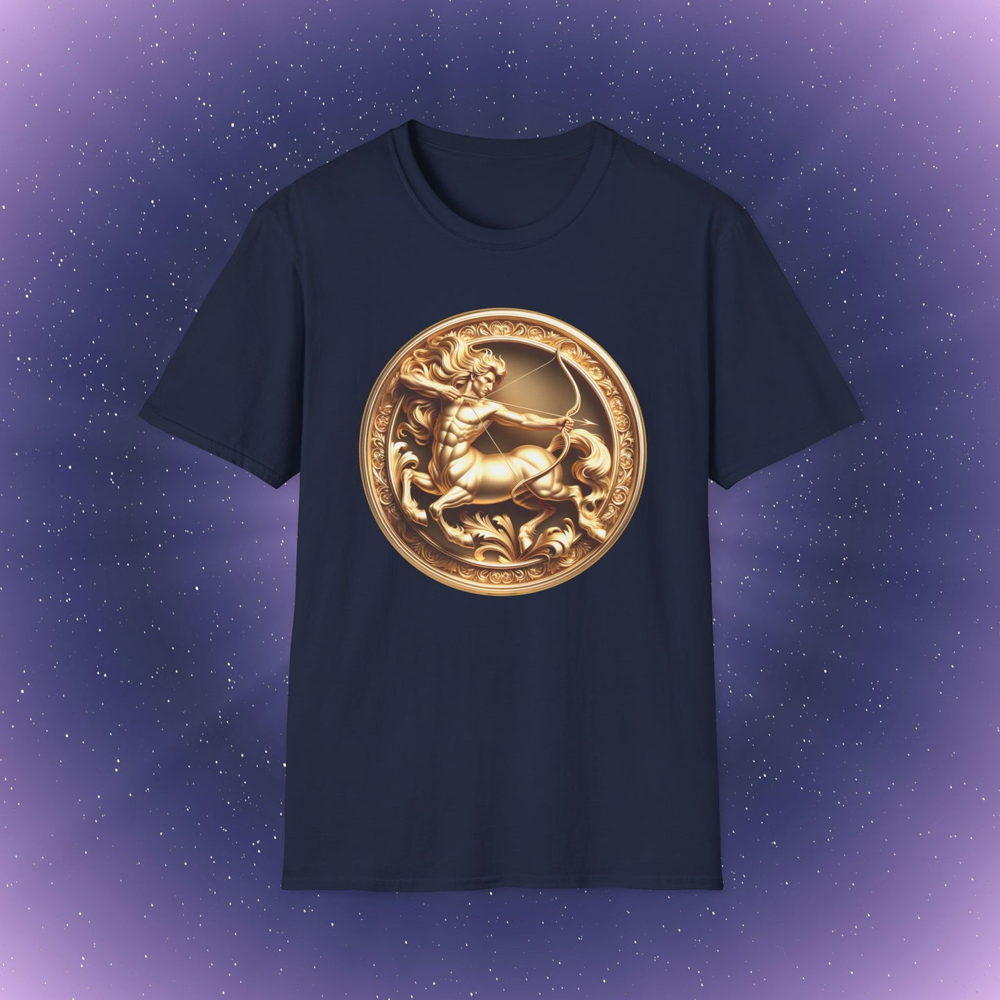 Sagittarius Gold Zodiac Sign T-Shirt