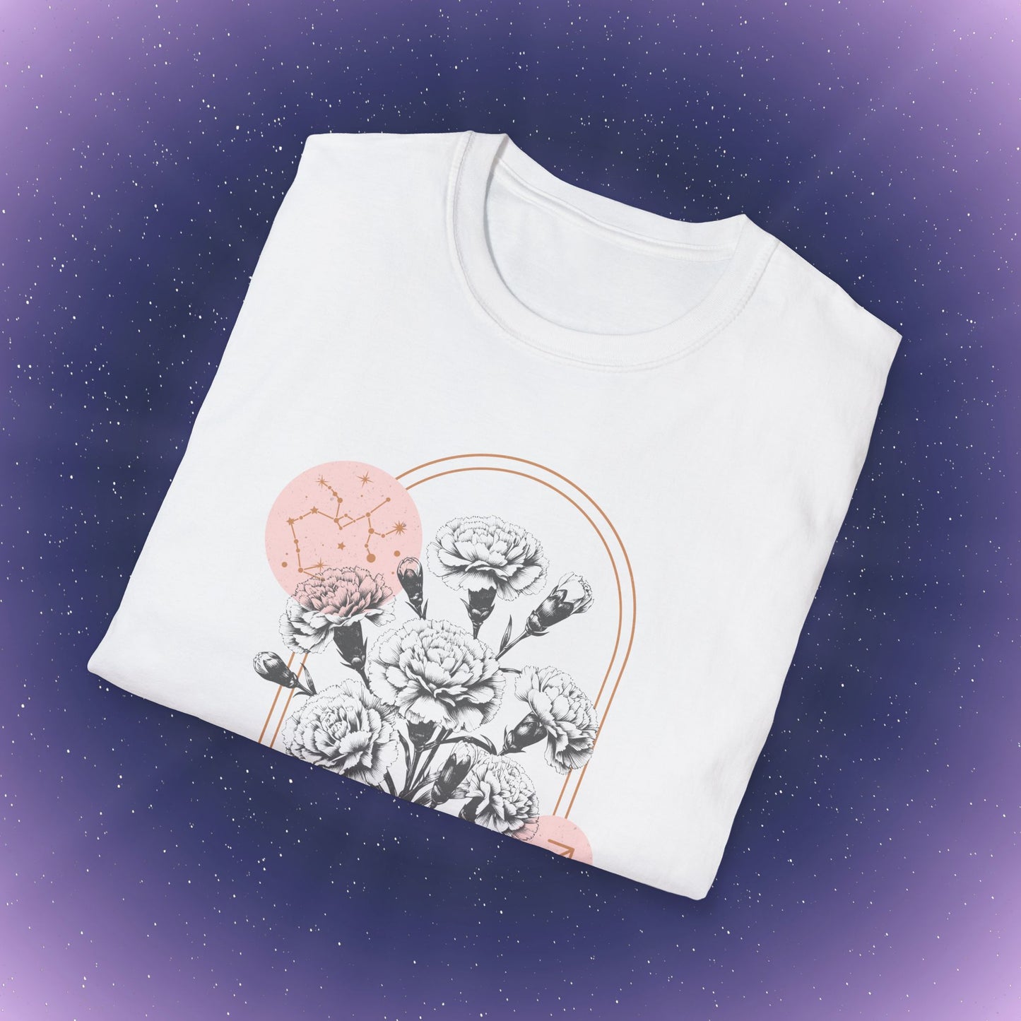 Camiseta con la flor de nacimiento del zodiaco Sagitario