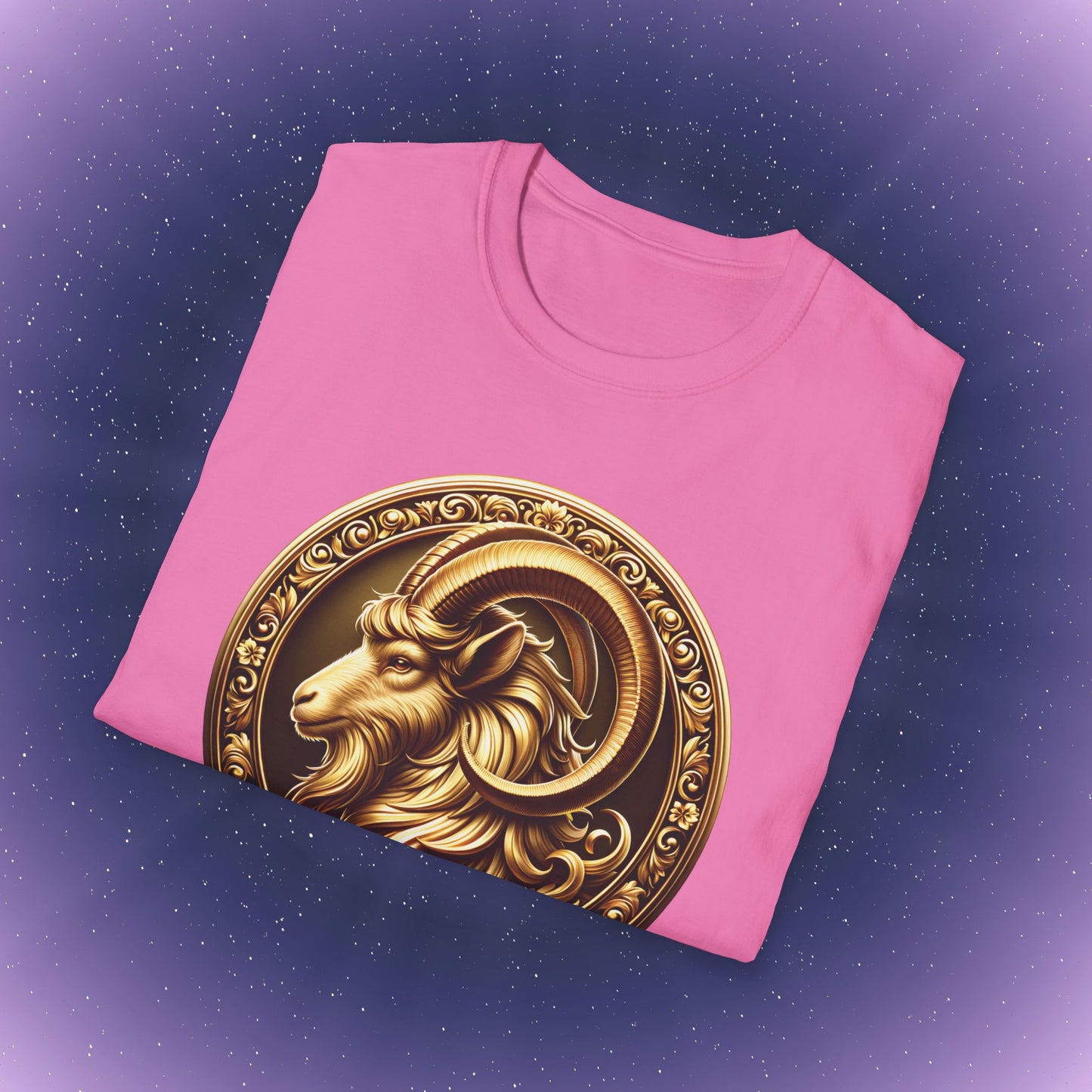 Capricorn Gold Zodiac Sign T-Shirt