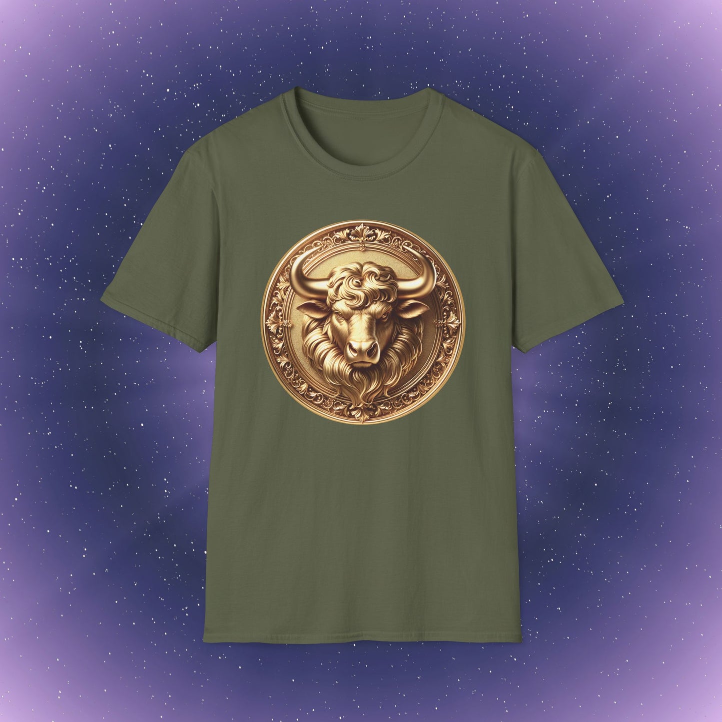 Taurus Gold Zodiac Sign T-Shirt