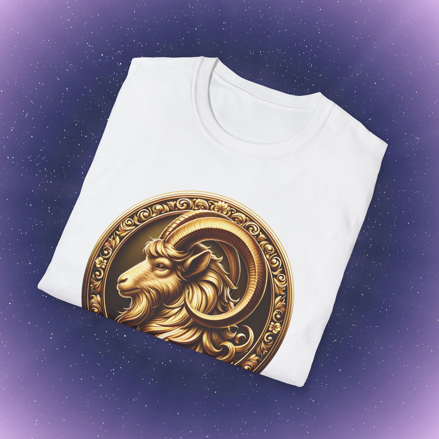 Capricorn Gold Zodiac Sign T-Shirt