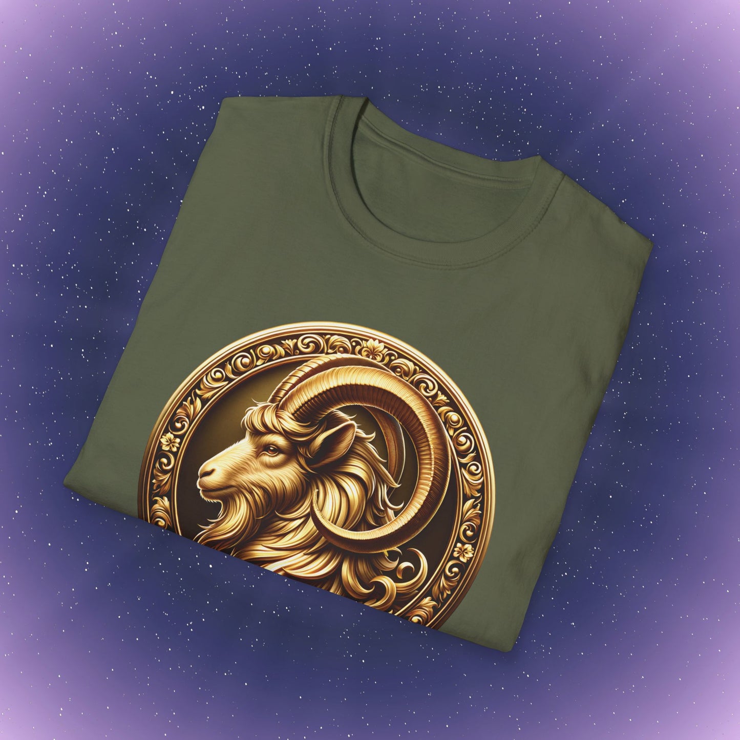 Capricorn Gold Zodiac Sign T-Shirt