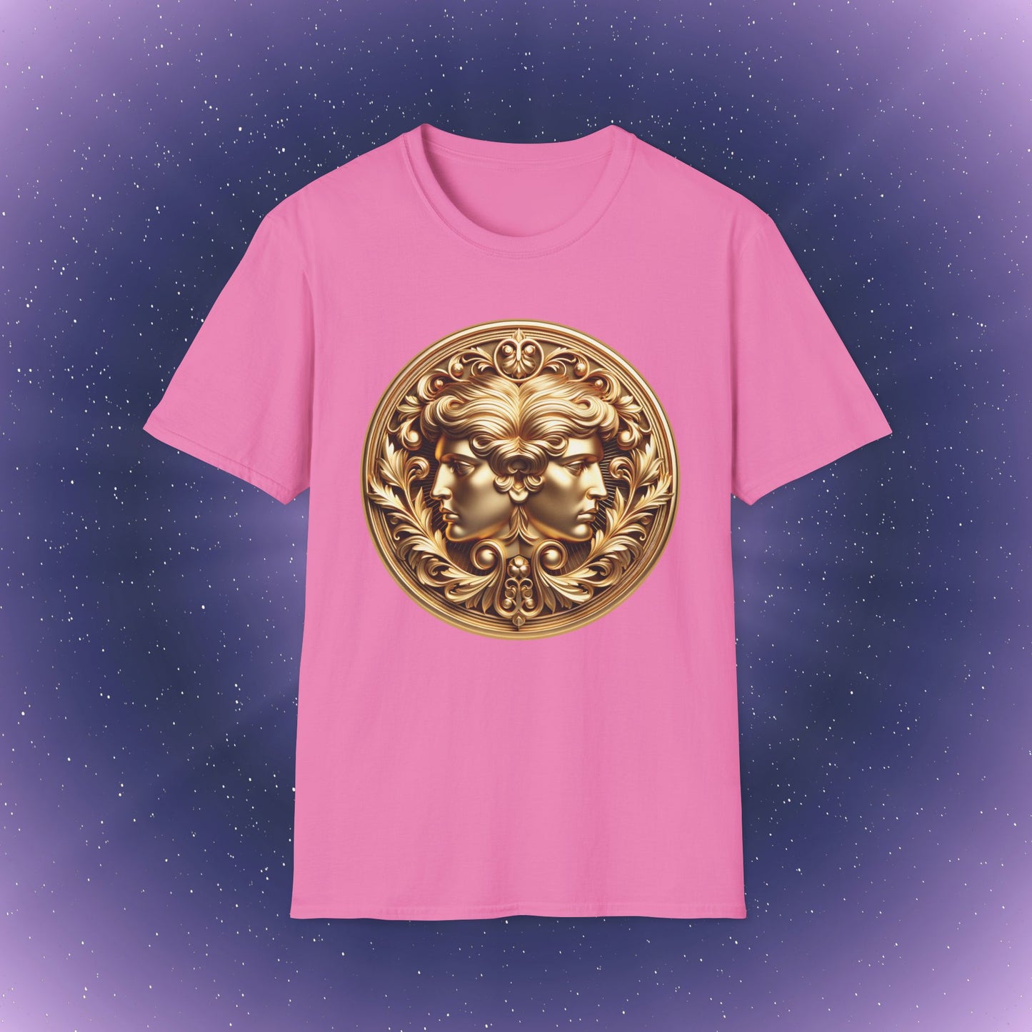 Gemini Gold Zodiac Sign T-Shirt