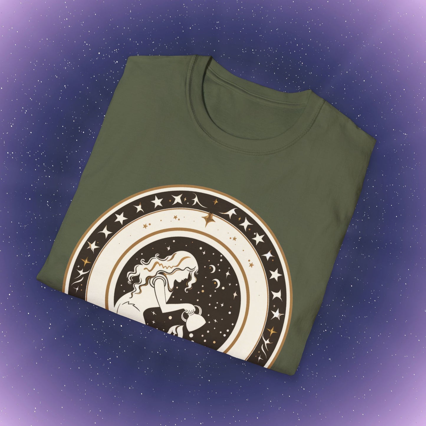 Camiseta bohemia del signo zodiacal Acuario