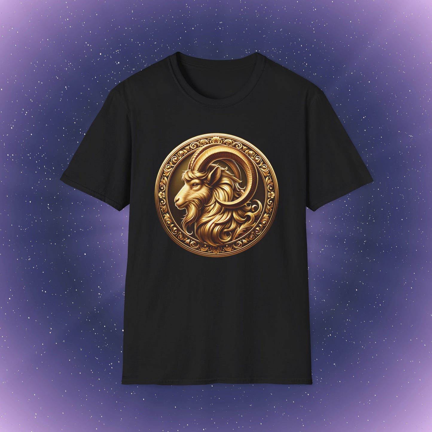 Capricorn Gold Zodiac Sign T-Shirt