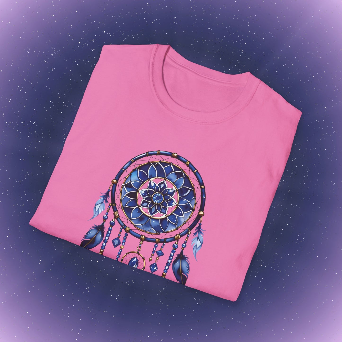 Camiseta atrapasueños con zafiro de Virgo