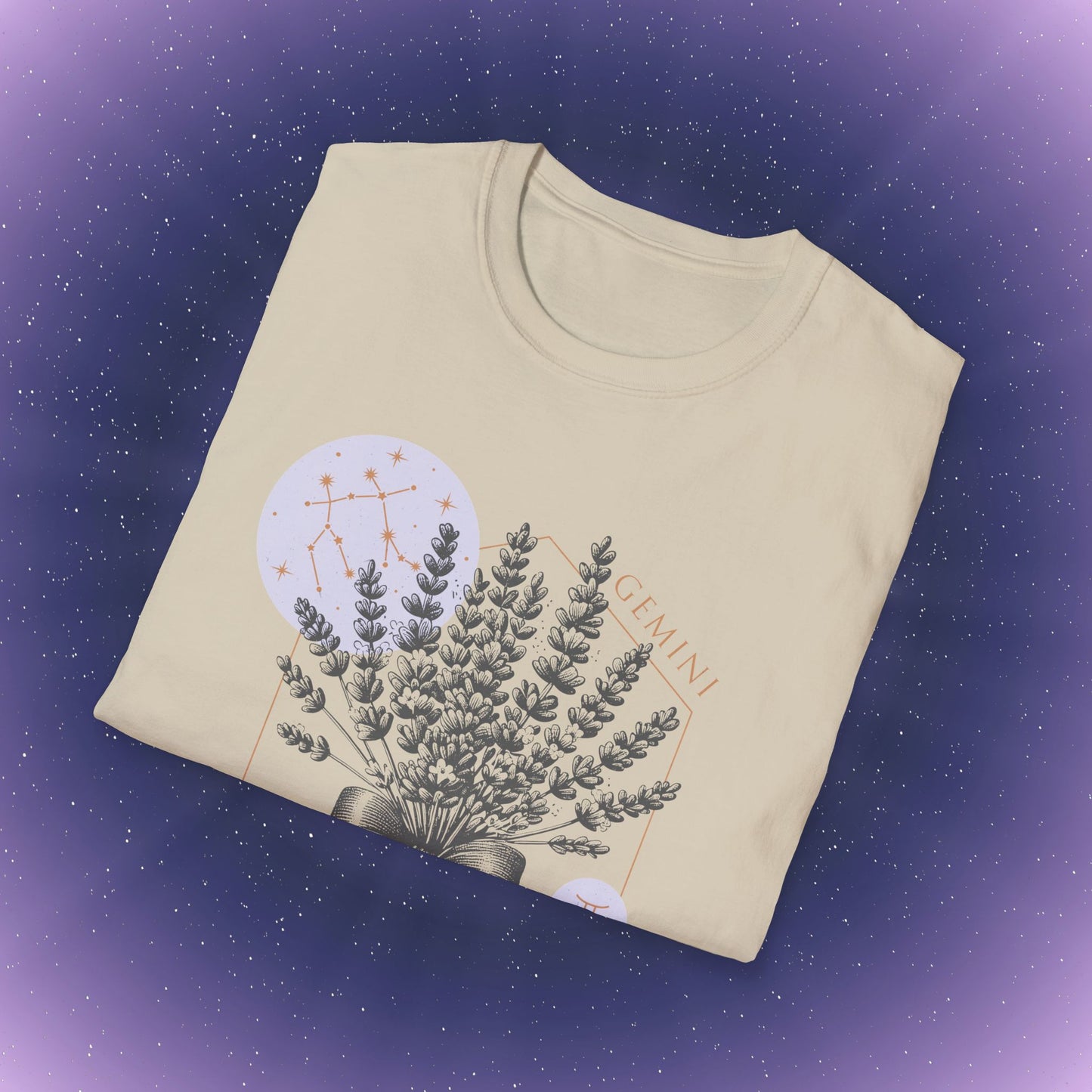 Camiseta con la flor de nacimiento del zodiaco Géminis