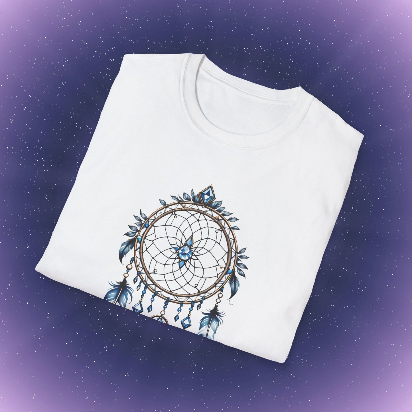 Camiseta con atrapasueños de piedra natal de diamante de Aries