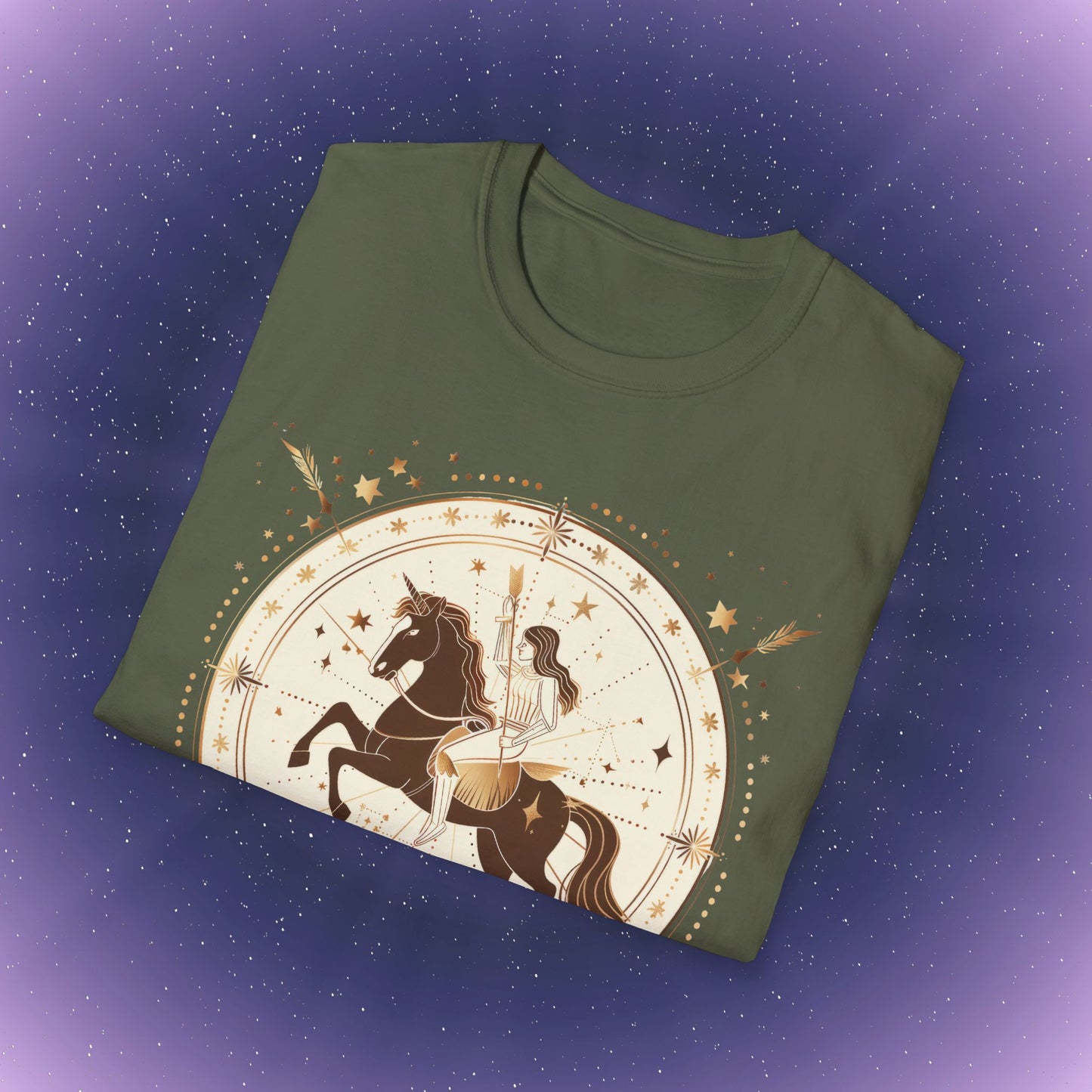 Camiseta bohemia del signo zodiacal Sagitario