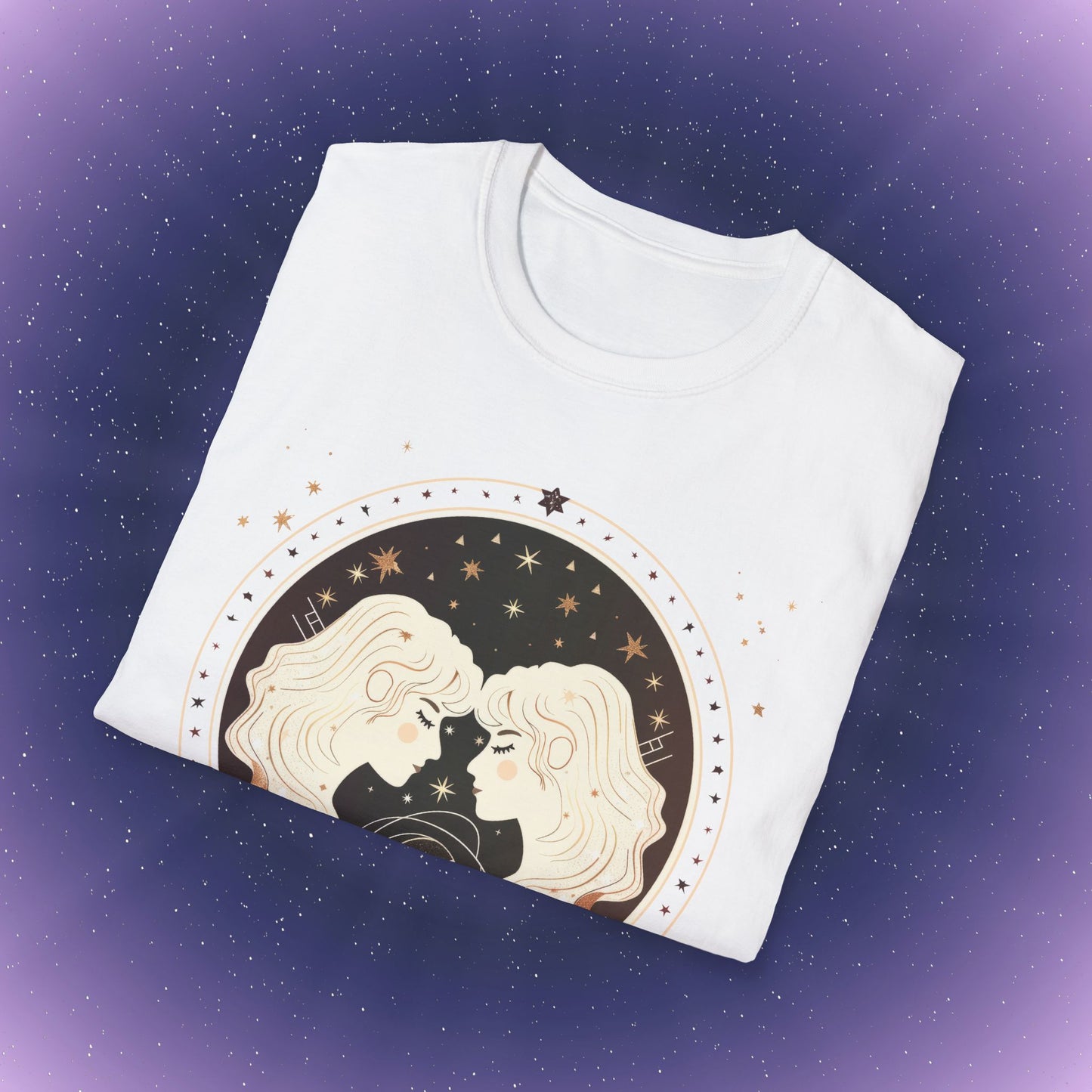 Camiseta bohemia del signo zodiacal Géminis