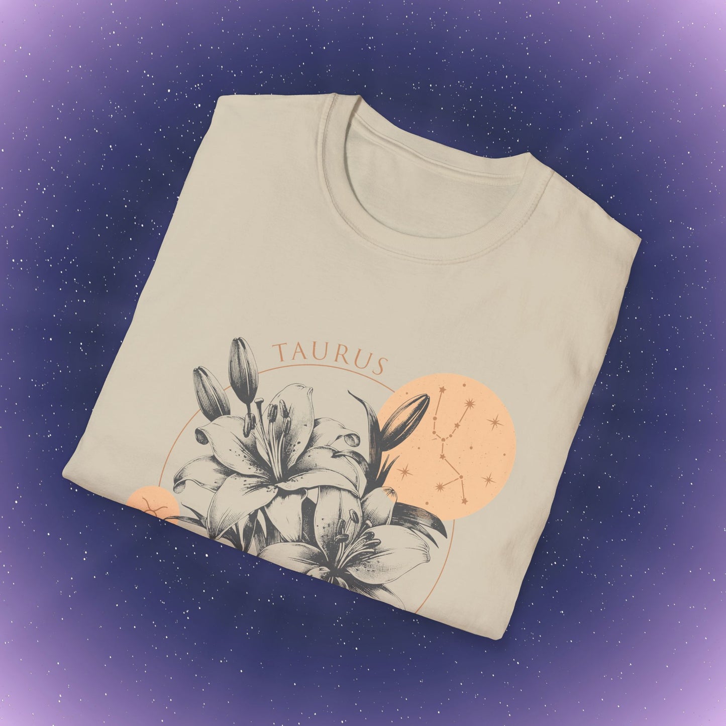 Camiseta con la flor de nacimiento del zodiaco Tauro