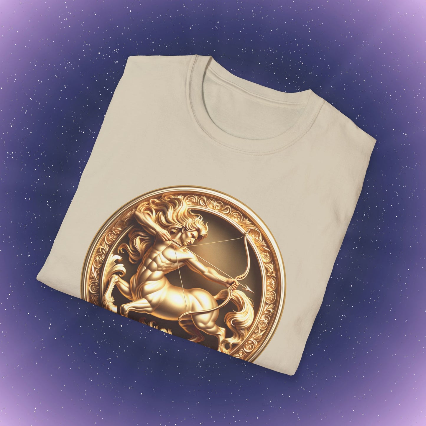 Sagittarius Gold Zodiac Sign T-Shirt