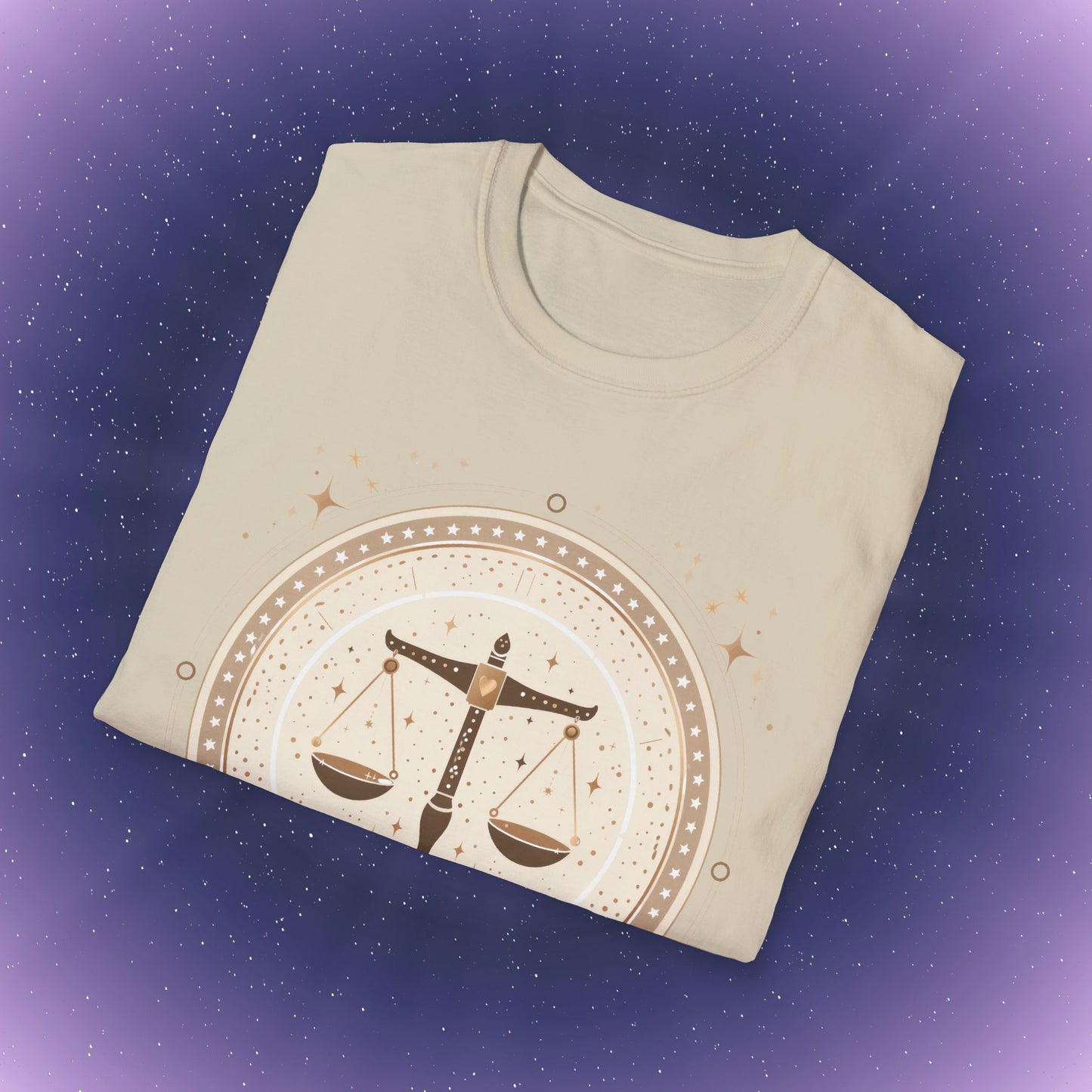 Camiseta bohemia del signo zodiacal Libra