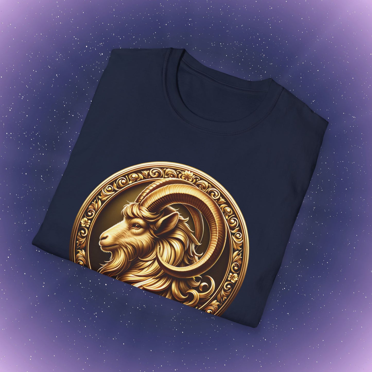 Capricorn Gold Zodiac Sign T-Shirt