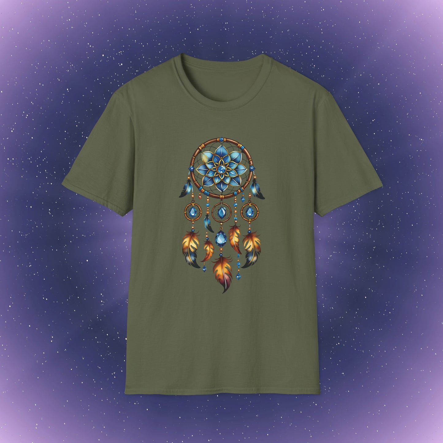 Camiseta con atrapasueños y piedra natal de topacio de Escorpio