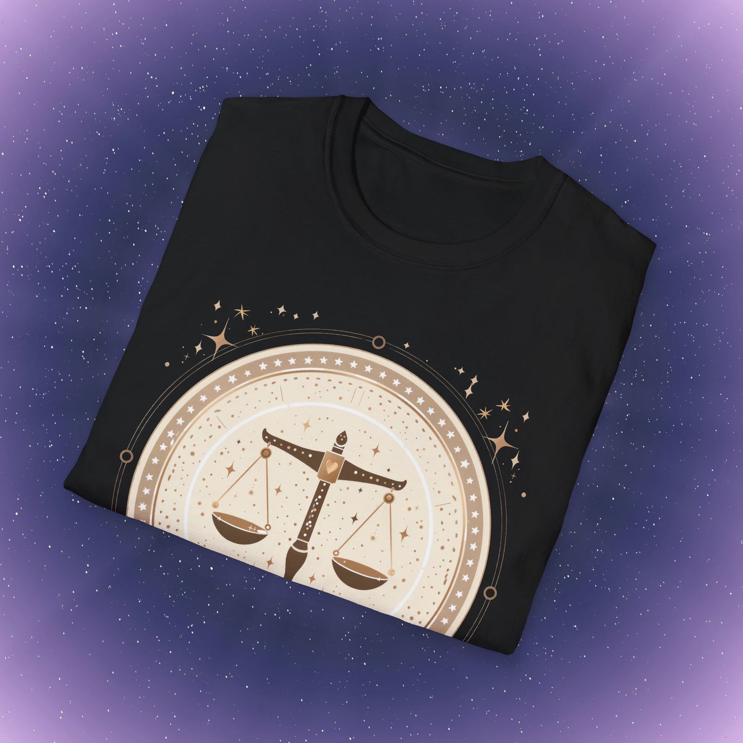 Camiseta bohemia del signo zodiacal Libra