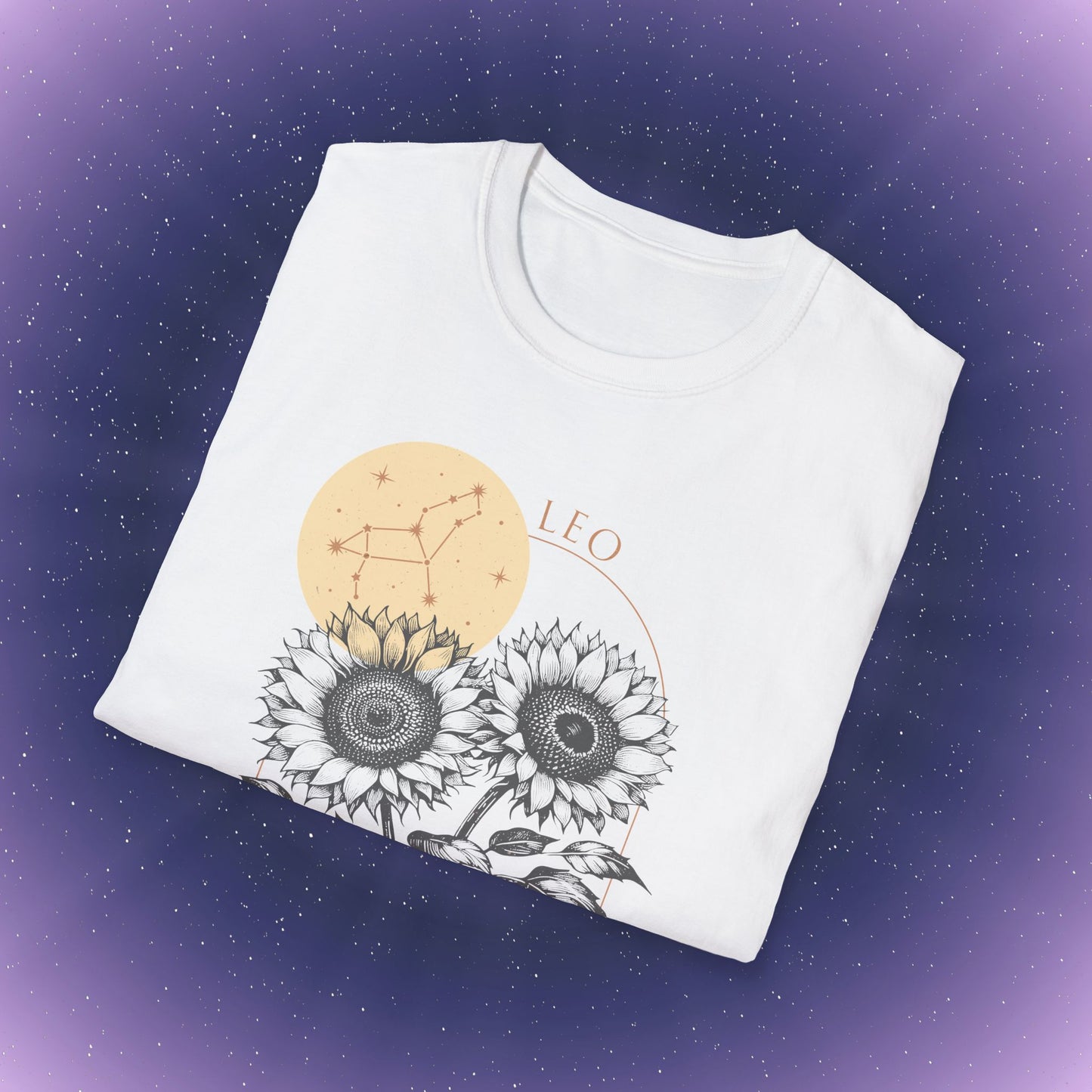 Camiseta con la flor del nacimiento del zodiaco Leo