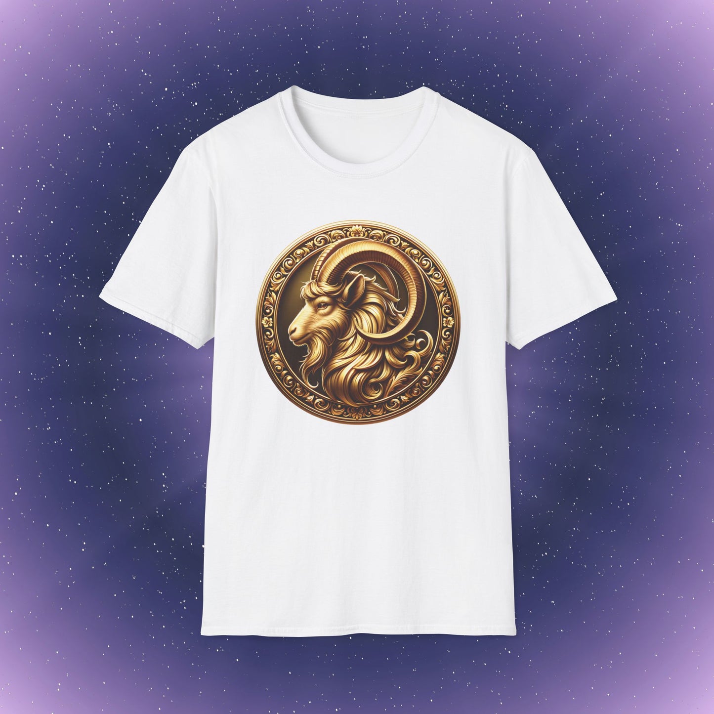 Capricorn Gold Zodiac Sign T-Shirt