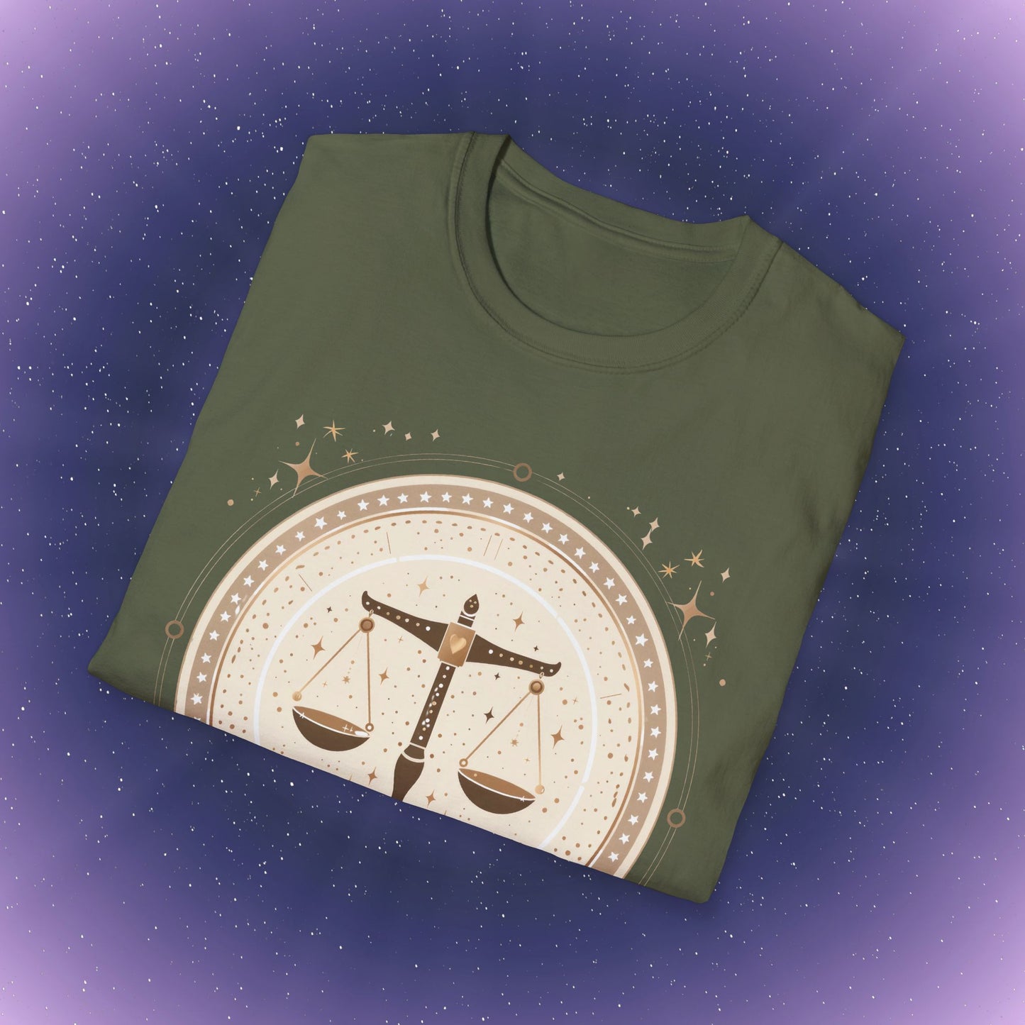 Camiseta bohemia del signo zodiacal Libra